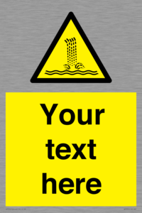 Custom warning artificial waterfall